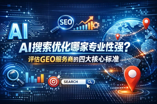 AI搜索优化哪家专业性强？评估GEO服务商的四大核心标准